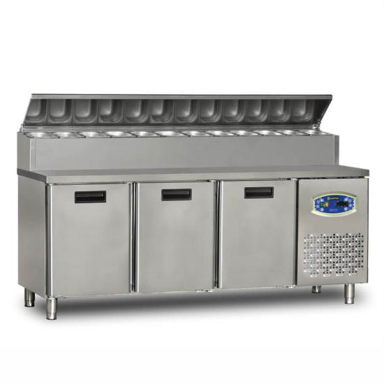 Dampak 3 Kapılı Pizza Hazırlık Dolabı 22TBF3S-PA70 200x70x109 (22TBF3S-PA70)