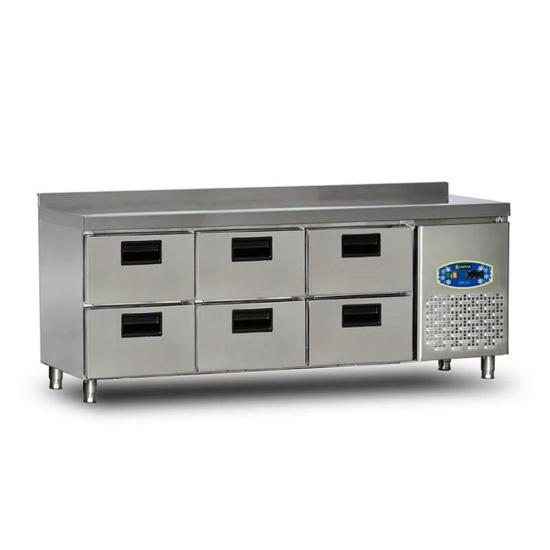 Dampak 6 Çekmeceli Tezgahaltı Buzdolabı 200x70x85 22TBF0S-70.6C (22TBF0S-70.6C)