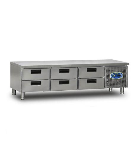 Dampak Cihaz Altı 6 Çekmeceli Buzdolabı 200x70x60 22CBF0S-70.6C (22CBF0S-70.6C)