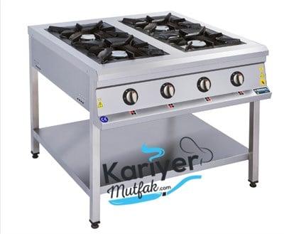 Görkem 4 Lü Taban Raflı Ocak Gazlı ve Lpg Li 100X100X85 cm 206 (206)