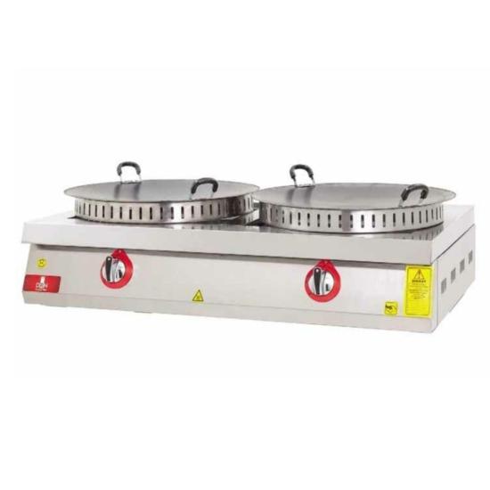 DRN 2 Li Tantuni Ocağı Set Üstü Gazlı ve Lpg Li 120x50x30 Cm DRNSCTS-2 (DRNSCTS-2)