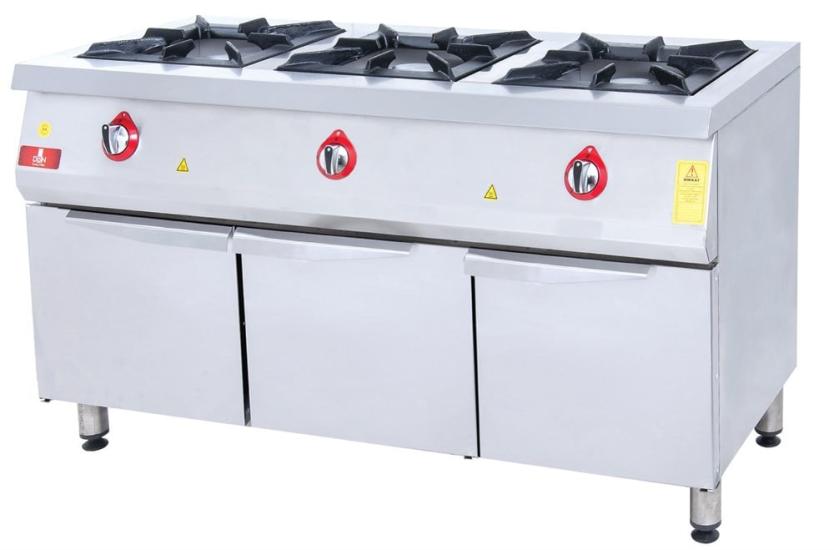 DRN 3 Lü Ocak Alt Dolaplı Gazlı ve Lpg Li 150x64x85 Cm DRNDO-1560 (DRNDO-1560)