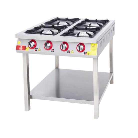 DRN 4 Lü Taban Raflı Ocak Gazlı ve Lpg Li 80x84x85 Cm DRNKF-8080 (DRNKF-8080)
