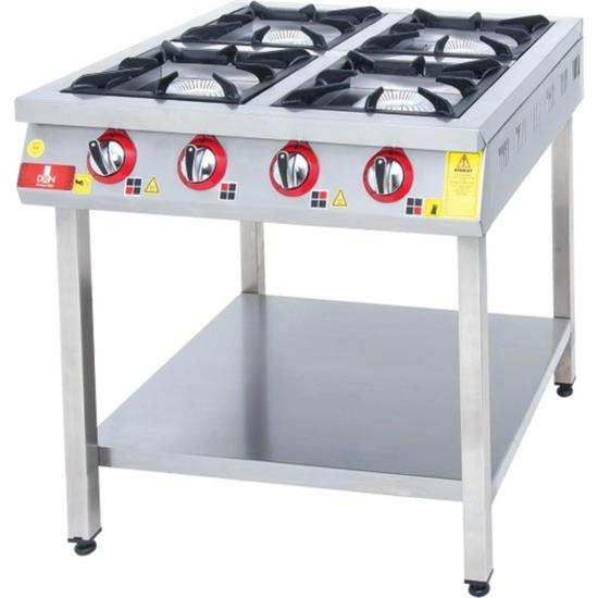 DRN 4 Lü Taban Raflı Ocak Gazlı ve Lpg Li 80x94x85 Cm DRNKF-8090 (DRNKF-8090)