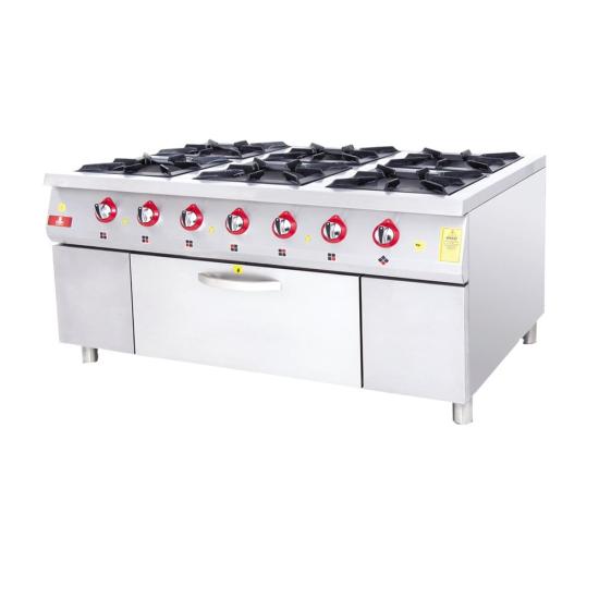 DRN 6 Lı Kuzine 6 Ocak 1 Fırın Gazlı ve Lpg Li 120x94x85 Cm DRNKU-1290 (DRNKU-1290)