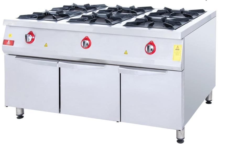 DRN 6 Lı Ocak Alt Dolaplı Gazlı ve Lpg Li 150x104x85 Cm DRNDO-1510 (DRNDO-1510)