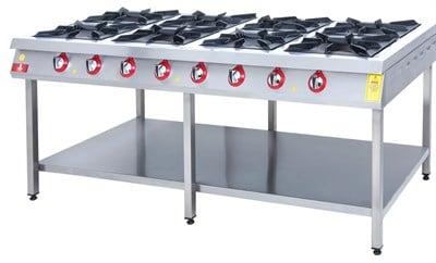 DRN 8 Li Taban Raflı Ocak Gazlı ve Lpg Li 200x104x85 Cm DRNKF-2010 (DRNKF-2010)