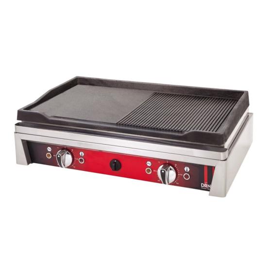DRN Elektrikli Döküm Izgara Yarı Oluklu 70 cm 70x50x20 cm DRNPDIZE-70 (DRNPDIZE-70)