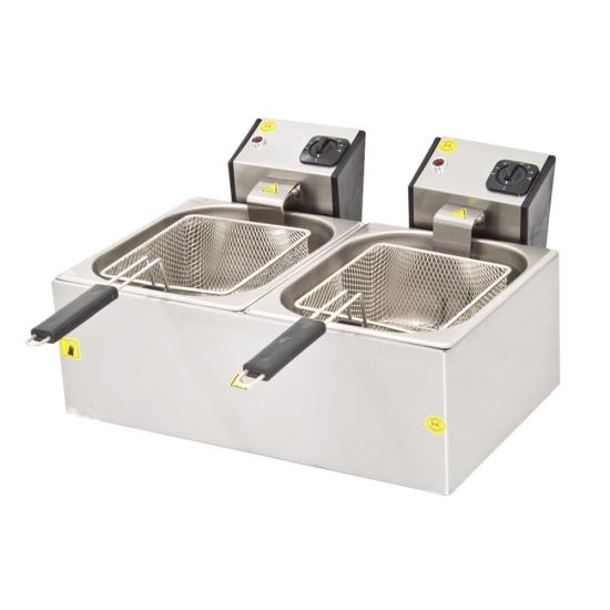 DRN Elektrikli Fritöz 8+8 Litre Ekonomik 71x44x30 cm DRNFRTE-88 (DRNFRTE-88)