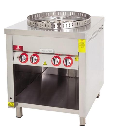 DRN Tekli Taban Raflı Su Böreği Ocağı Gazlı ve Lpg Li 70x70x90 Cm DRNSBT-1 (DRNSBT-1)
