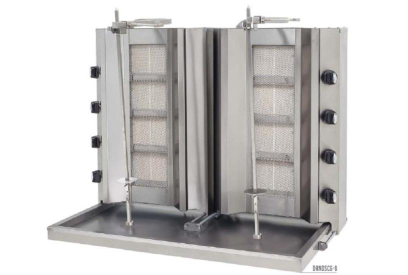 DRN Sabit Gazlı Döner Ocağı 12 Radyanlı Çiftli Gazlı ve Lpg Li 110x70x124 Cm DRNDSCG-12 (DRNDSCG-12)
