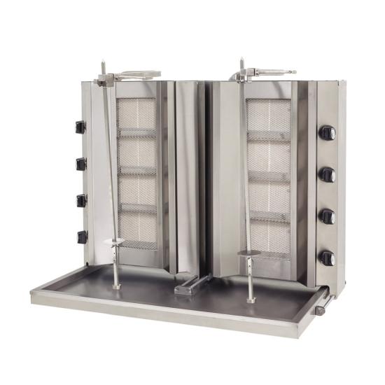 DRN Sabit Gazlı Döner Ocağı 8 Radyanlı Çiftli Gazlı ve Lpg Li 110x70x90 Cm DRNDSCG-8 (DRNDSCG-8)