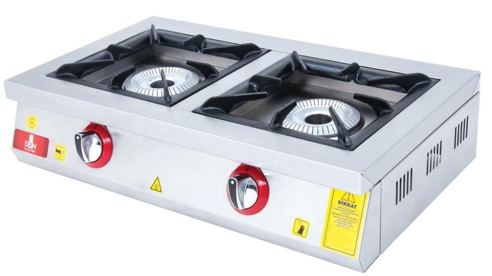 DRN 2 Li Set Üstü Ocak Gazlı ve Lpg Li 80x49x20 Cm DRNLOS-2 (DRNLOS-2)
