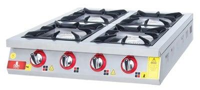 DRN 4 Lü Set Üstü Ocak Gazlı ve Lpg Li 80x84x20 Cm DRNLOS-4 (DRNLOS-4)