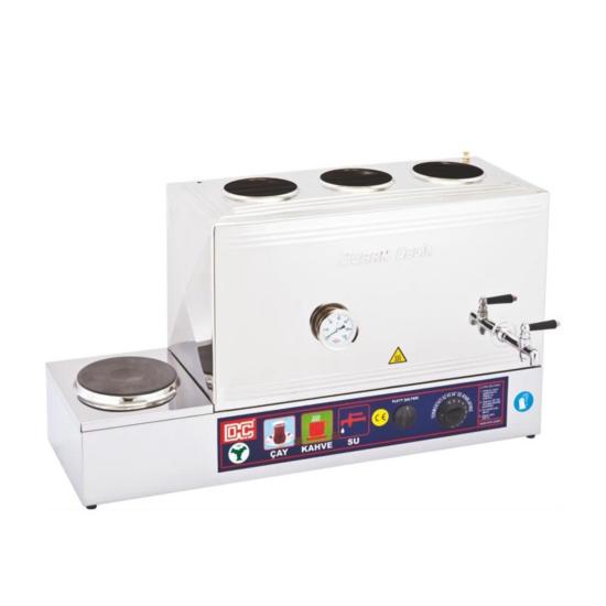 Duran Çelik Çay Kazanı 3 Demlikli 42 Litre Elektrikli Pleytli DÇ017 (DÇ017)