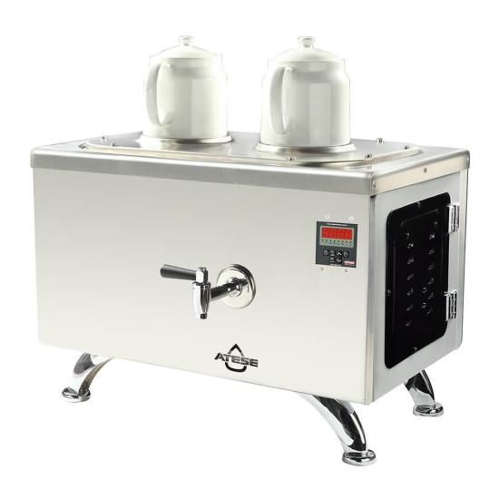 Ateşe Efes Smart Elektrikli 2 Demlikli Çay Makinesi (INOX ESE2) (INOX ESE2)