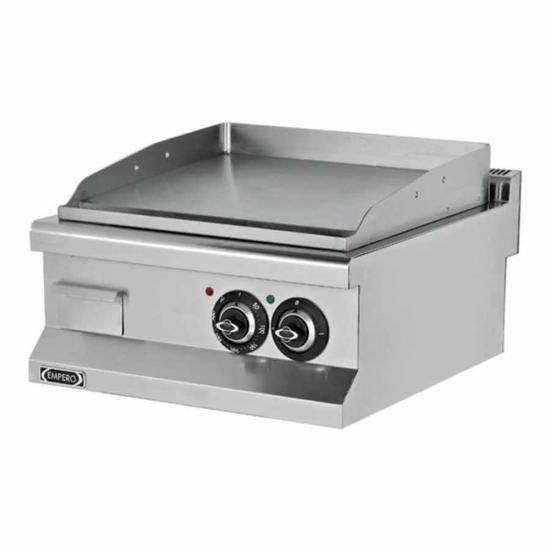 Empero Elektrikli Yarı Düz Yarı Oluklu Pleyt Izgara Profesyonel Seri 60x63x28 cm EMP.6IE022 (EMP.6IE022)