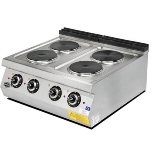 Empero Elektrikli Ocak 4 Yuvarlak Pleytli Ocak 80x73x30 cm EMP.PLS.7KE020-Y (EMP.PLS.7KE020-Y)