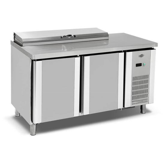 Empero Pizza Hazırlık Dolabı 2 Kapılı İçten Soğutmalı 150x70x85 cm EMP.150.70.01-PSO (EMP.150.70.01-PSO)