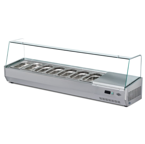 Empero Soğutmalı Set Üstü Saladbar 7 Küvetli 160x35x50 cm EMP.160 (EMP.160)