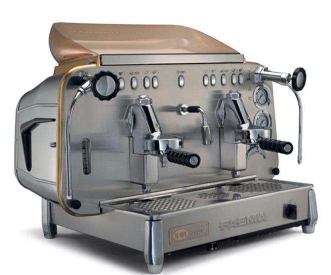 Faema Tam Otomatik Espresso Kahve Makinesi 2 Gruplu Kahve Makinesi E61 A/2 Jubile White&Wood (E61 A/2 Jubile White&Wood)