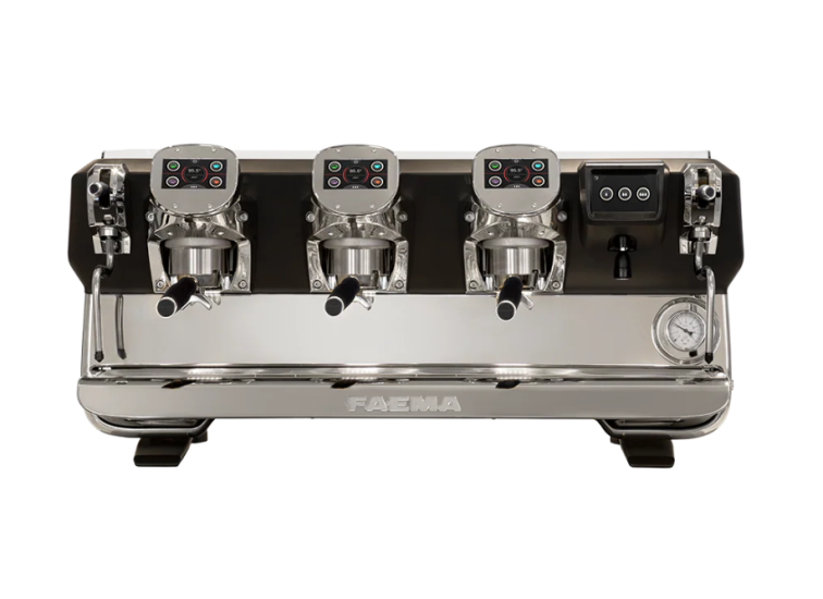 Faema Tam Otomatik Espresso Kahve Makinesi 3 Gruplu Kahve Makinesi Dijital Ekran E71 A/3 Touch Black (E71 A/3 Touch Black)