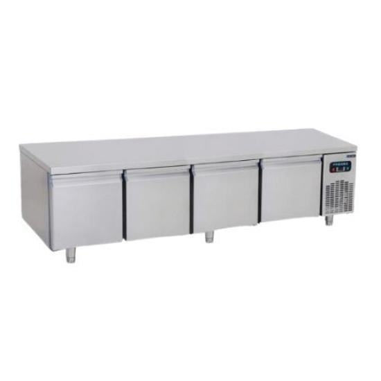 Frenox Dört Kapılı Cihaz Altı Buzdolabı Kısa 220x60x60 cm 304 Kalite USN4-SH (USN4-SH)
