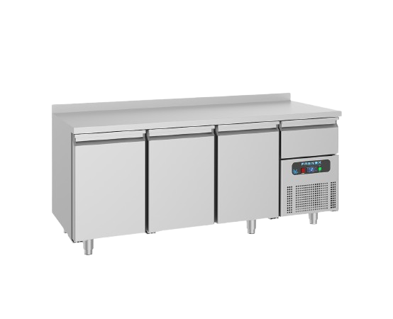 Frenox Üç Kapılı Tezgah Tip Buzdolabı Bar Serisi 186,5x60x85 cm 304 Kalite CSN3-MT (CSN3-MT)