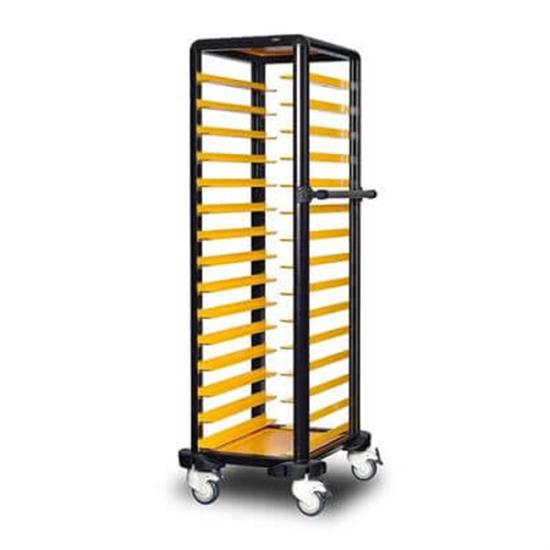 Gastrolley Tepsi Taşıma Arabası 15 Raflı Etrafı Açık 57x71x174 G.ST.150.S.1 (G.ST.150.S.1)