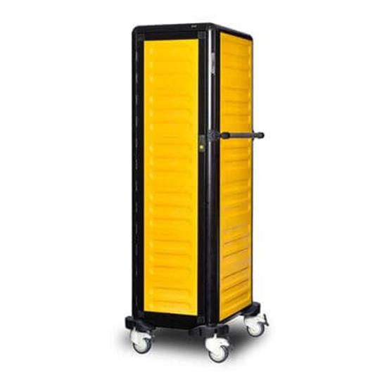 Gastrolley Tepsi Taşıma Arabası 15 Raflı 2 Yanı+Arka Kapalı+Kapılı 57x75x174 G.ST.150.S.4 (G.ST.150.S.4)