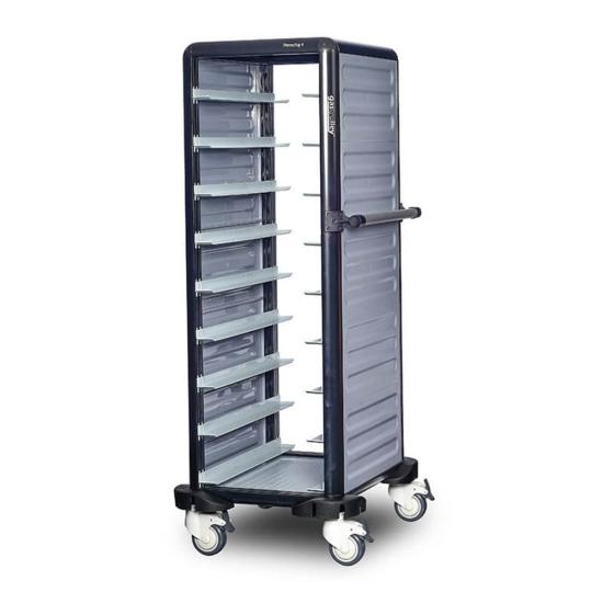 Gastrolley Termo Tepsi Taşıma Arabası 9 Raflı Etrafı Açık 57x71x149 G.TT.09.S.1 (G.TT.09.S.1)
