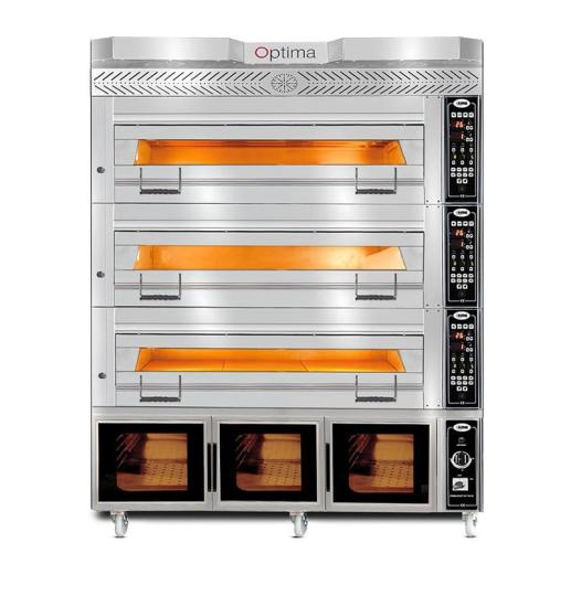 GMG Pasta Börek Fırını 3 Katlı Elektrikli Optima Serisi 124x84x18 cm PB3M - 128 (PB3M - 128)