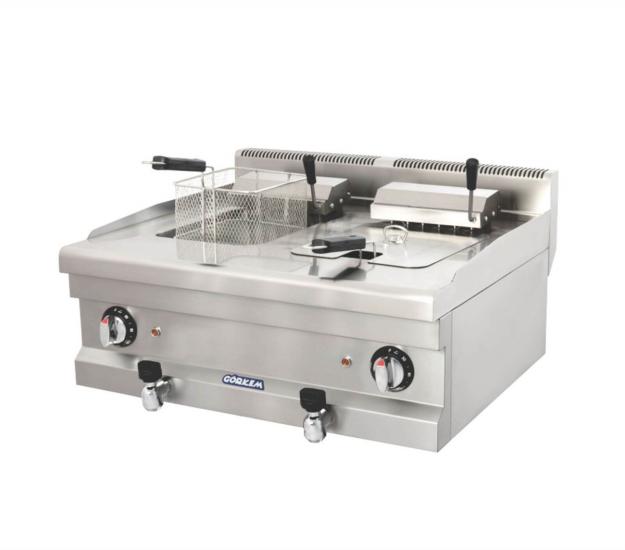 Görkem Elektikli Fritöz 12+12 Litre 80x71x42 cm 702 (702)