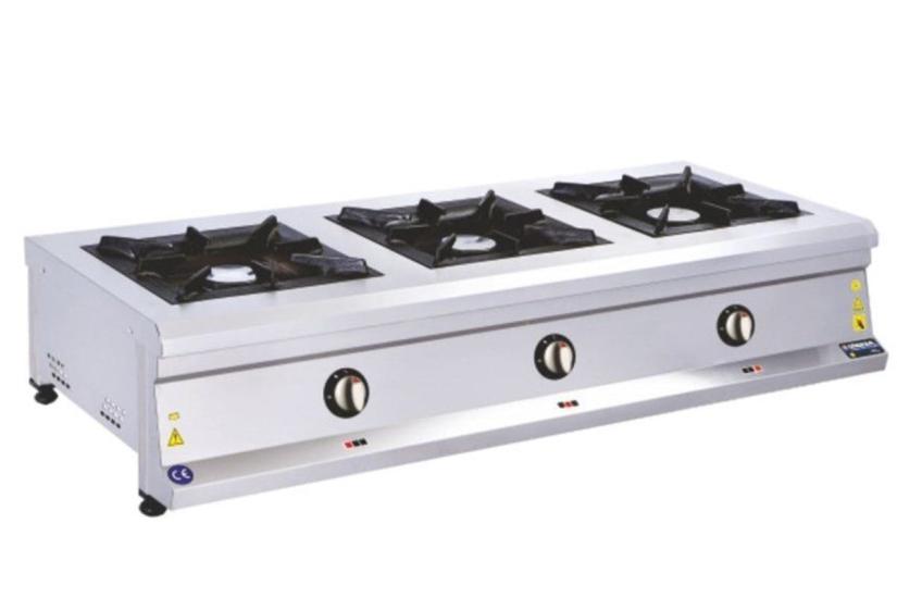Görkem 3 Lü Profesyonel Set Üstü Ocak Gazlı ve Lpg Li 150x60x30 Cm 254 (254)
