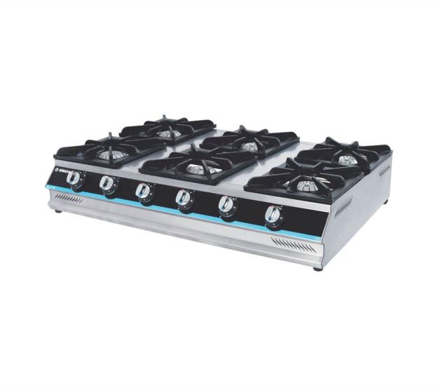 Görkem 6 Lı Ekonomik Set Üstü Ocak Gazlı ve Lpgli 90x64x20 Cm 278 (278)