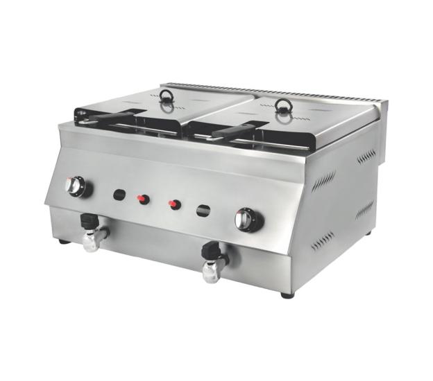 Görkem Fritöz 8+8 Litre Gazlı ve Lpg Li 74x63x37 Cm 853 (853)