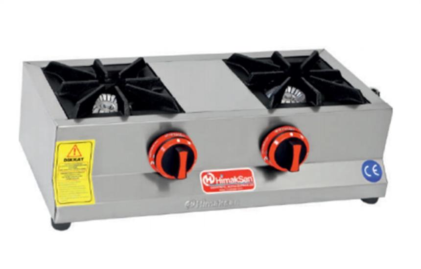 Himaksan 2 Li Ocak Set Üstü Gaz ve LPG Li Ekonomik 60x30x14 cm HMK-MN 2 (HMK-MN 2)