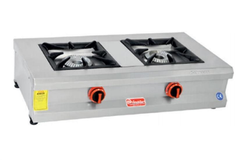 Himaksan 2 Li Ocak Set Üstü Profesyonel Gazlı Ve Lpg Li 90x50x25 Cm HMK-SOG 950 (HMK-SOG 950)