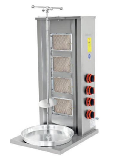 Himaksan 4 Lü Döner Ocağı Gazlı ve Lpg Li 50X52X100 Cm HMK-DNG 4 (HMK-DNG 4)