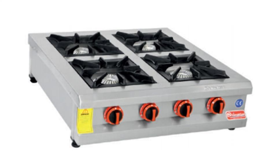 Himaksan 4 Lü Ocak Set Üstü Profesyonel Gazlı Ve Lpg Li 90x90x25 Cm HMK-SOG 990 (HMK-SOG 990)