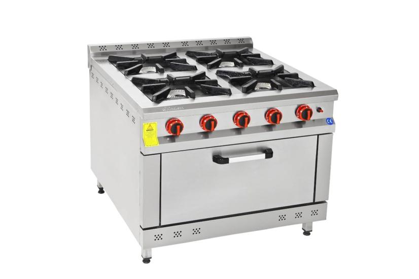 Himaksan 4 Lü Kuzine 4 Ocak 1 Fırın Gazlı LPG Li 100X100X85 Cm HMK-KZG 1010 (HMK-KZG 1010)