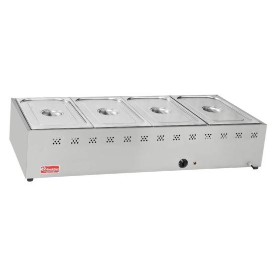 Himaksan Set Üstü Benmari 1/1 4 Lü Elektrikli 135x57x25 Cm HMK-BSÜE 4 (HMK-BSÜE 4)