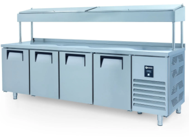 İceinox 4 Kapılı Make Up Buzdolabı - Yüksek Ayak PTS-H 560 CR (PTS-H 560 CR)