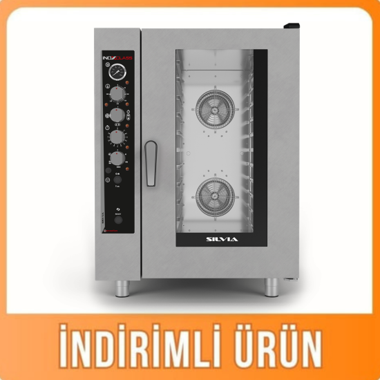 İnoxclass 11 Tepsili Konveksiyonlu Fırın Gazlı 11 x GN 1/1 Silvia S11EG (S11EG )