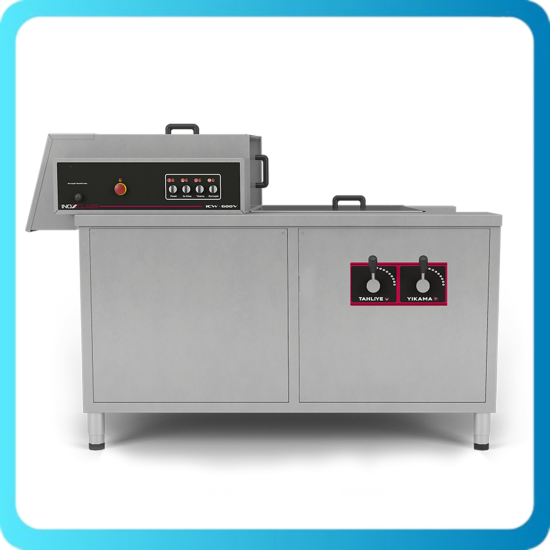 İnoxclass 300 Kg/Saat Konveyörlü Sebze Yıkama Makinesi ICW-300V (ICW-300V)