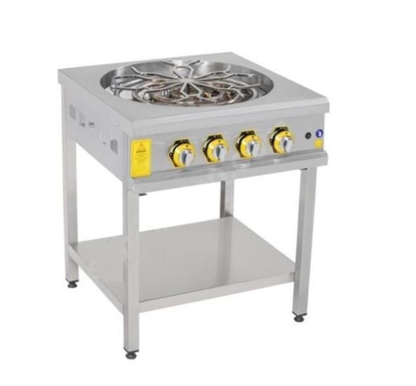 İnoxmaster Taban Raflı Motorlu Börek Ocağı Gazlı ve Lpg Li 70x70x85 Cm İMR-TBBROG-1 (İMR-TBBROG-1)
