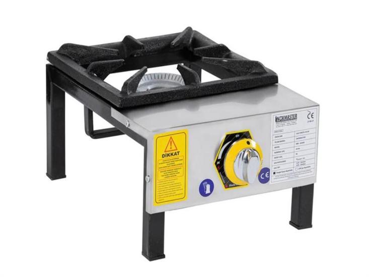 İnoxmaster Tekli Lokanta Ocağı Kısa Ayak Gazlı ve Lpg Li 33x45x25 Cm MR-LKK-01 (İMR-LKK-1)
