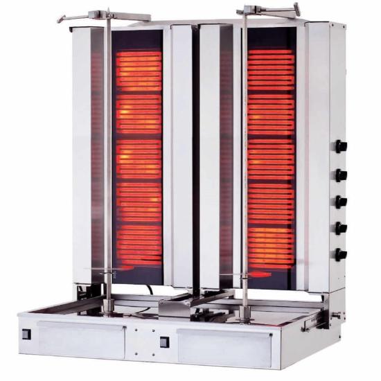 Kalitegaz 5+5 Gözlü Elektrikli Alttan Motorlu İkiz Model Döner Ocağı KLG172T (KLG172T)
