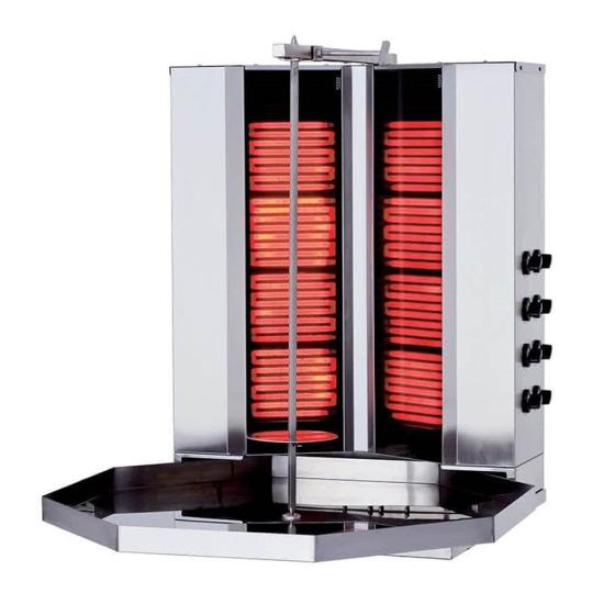 Kalitegaz 8 Gözlü Sabit Elektrikli döner ocağı , V tipi KLG161V (KLG161V)