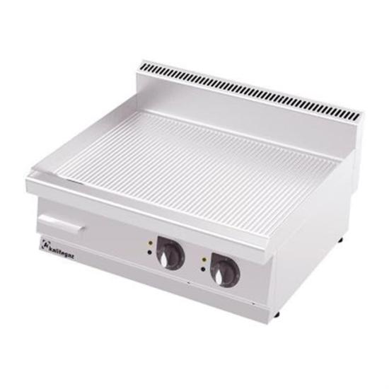 Kalitegaz Elektrikli Pleyt Izgara Oluklu 80x70x29 cm GG8070E Rinnova (GG8070E)